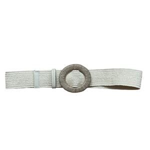 Vince Camuto rafia buckle stretch belt